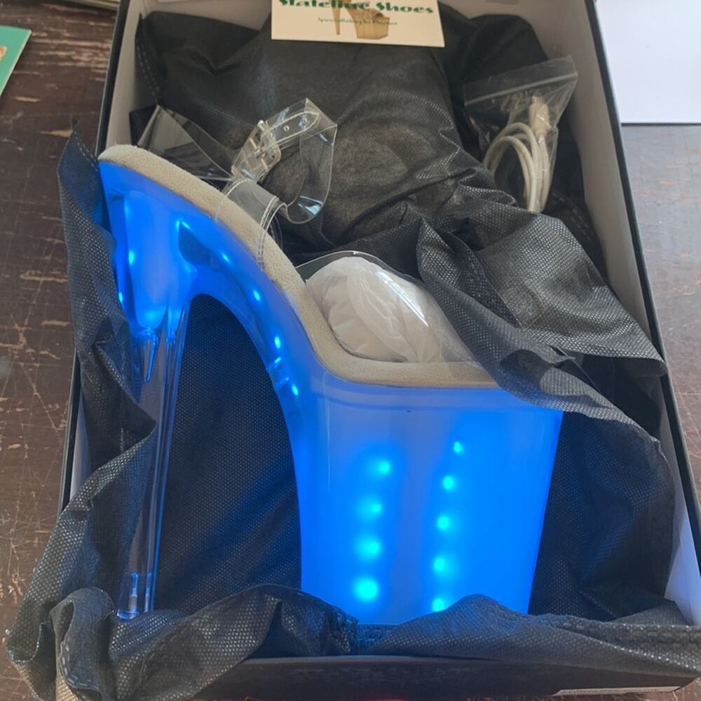 Pleaser Illuminator 808 LED light up heels